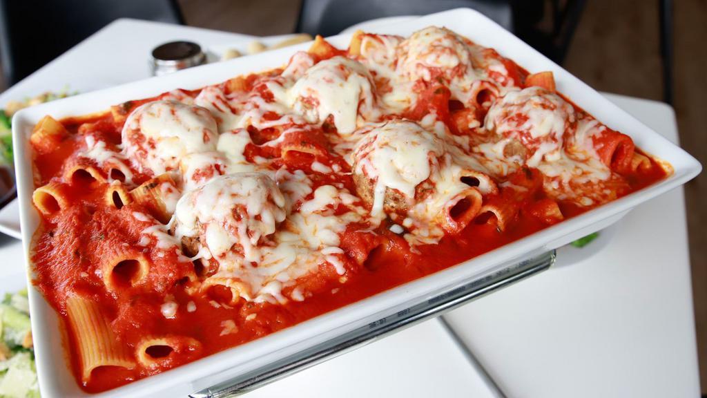Family Pasta Tray · Serves 4-5. Choose your pasta, choose your sauce! Served with your choice of homemade sauce: marinara, alfredo, three cheese blend, or vodka sauce. Add Baked Cheese, Italian Meatballs, or Grilled or Breaded Chicken to your pasta tray!