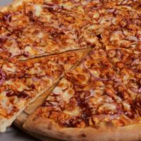 Bbq Special Pizza · Delicious Pizza topped with BBQ sauce, chicken, onions and extra cheese.