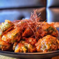 Spicy Brussels Sprouts · Spicy. Fried Brussels sprouts served with sweet chili sauce and thinly shredded dry chili pe...