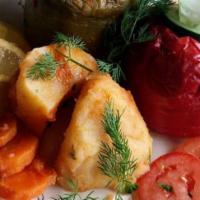 Vegetarian Combo · (Salata, Dolma, hummus, Baba G, falafel)