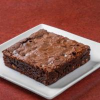 Brownie · Three inch by three inch chocolate chunk brownies.
