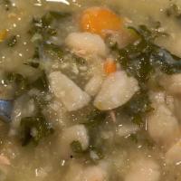 Tuscan Bean & Kale Soup · This soup is available from my cooler so will need to be warmed up.