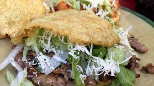 2 Gorditas · Handmade thick tortillas filled with beans, cilantro, onion, Mexican cheese, and your choice of meat.