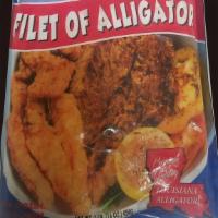 Alligator Filet · Portioned into filets, alligator tails are considered a delicacy, and can be served like any...