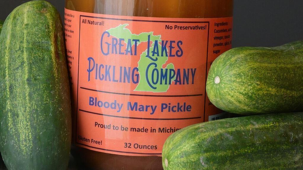 Bloody Mary · A pickle that tastes like a Bloody Mary! A great enhancement to your favorite cocktail or alone all by itself, this one is really different.

This product uses our own proprietary blend for a non-alcoholic Bloody Mary Mix.

Use these pickles as a garnish to any fantastic Bloody Mary or eat them by themselves. Either way, you will enjoy the Bloody Mary taste and the extra crunchy freshness of our unique pickle.

The deep red color of the brine is from our own proprietary Bloody Mary recipe. We have used this recipe in our family for three generations. It is a proven winner!

Be sure to include these in your next Bloody Mary bar brunch as well. Use some of the brine in your Bloody Mary to give you an extra kick with the all-natural vinegar that we use.

After you are done, feel free to use the brine as a marinade for chicken, fish, pork or beef!