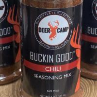 Deer Camp Chili  Seasoning · DEER CAMP™ Buckin Good™ Chili Seasoning Mix is always a camp favorite celebrating the memori...