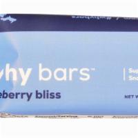 Blueberry Bliss Why Bar · 2.3 oz bar gluten free, soy free, dairy free. Why bars curb your appetite, taste good and ar...