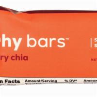 Cherry Chia Why Bar · 2.3 oz bar gluten free, soy free, dairy free. 
Why bars curb your appetite, taste good and a...