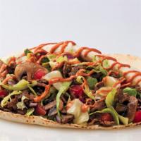 Philly Steak · Pita Pit favorite: Thinly sliced steak grilled with your choice of toppings.