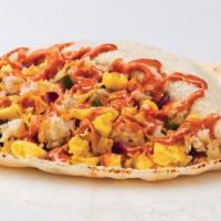 Morning Glory Breakfast Pita · Comes with Hash Browns, Fresh Cracked Egg and  choice of toppings.