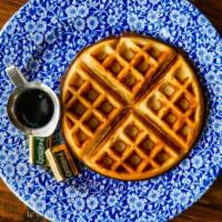 Belgian Waffle · Belgian style waffle with whipped butter
