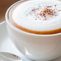 Cappuccino · Espresso, steamed milk, and milk foam