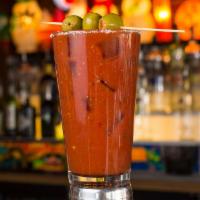 Bloody Maria · Alto’s Silver tequila, house-made mix, chili salt rim