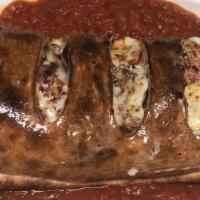 Stromboli · Fresh dough pocket stuffed with mozzarella and John's sweet red sauce plus two toppings of y...