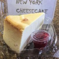 Sky High New York Cheesecake · An individual portion of our delicious new York style cheesecake served with a dollop of che...