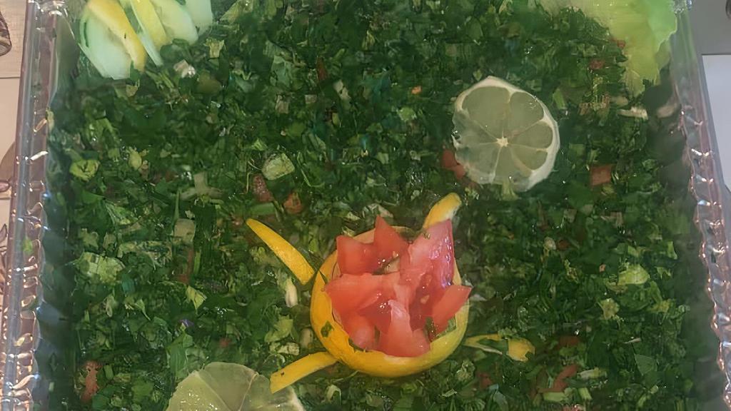 Taboula Salad · Parsley and tomato salad.