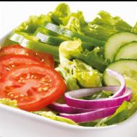 Side Garden Salad · Chopped mix veggies green lettuce & Tomato