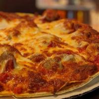 10 Inch Sausage Pizza · Made with sausage and mozzarella cheese.