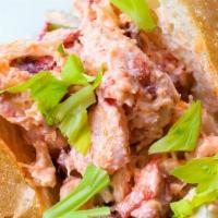 Maine Lobsta Roll · Butter poached lobsta salad, lightly tossed in mayo, lemon and celery.