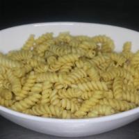 Rotini Pasta · Rotini pasta served with your choice of sauce and toppings.