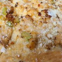 New Haven Clam Pizza · Homemade clam sauce with olive oil, minced garlic, anchovies, celery, onions, Romano cheese,...