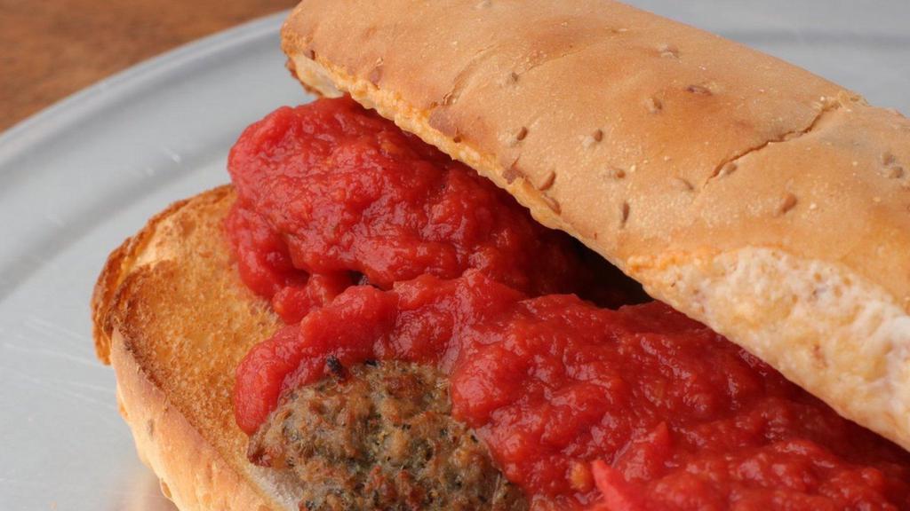 Meatball Sub · With provolone and red sauce