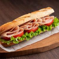 Ham Pizza Sub Sandwich · Delicious Pizza sub sandwich made with Ham, melted cheese, and customer's preference of 2 ad...