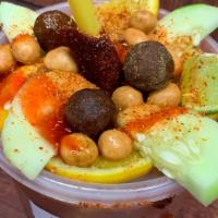 Michelada Mix · 32 oz cup with Michelada mix, beer of choice & ice. Topped with Japanese style peanuts, cucu...