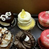 Six Count Box · You select 6 gourmet cupcakes from our delicious selection.