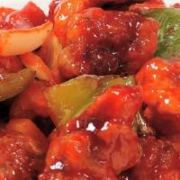 Sweet And Sour Pork · Breaded chunks of pork in a sweet and sour sauce.