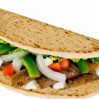 Sarpino'S Gyro · Juicy gyro meat, ripe tomatoes, freshly sliced onions, crisp romaine lettuce, and crunchy gr...