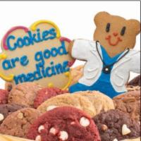 W264. Cookies Are Good Medicine Basket · Two specialty cookies along with your choice of cookie tray. Take the doctor's advice and in...