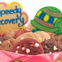 W121. Speedy Recovery Basket · Two specialty cookies along with your choice of cookie basket. This whimsical and colorful c...
