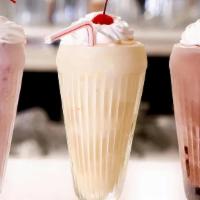 Milk Shakes · Chocolate, strawberry or vanilla with whipped cream.