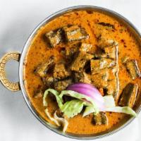 Bindi Masala · Vegetarian, gluten-free. Sutéed okra cooked with onions, tomatoes & spices.