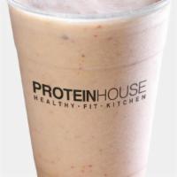 Skinny Shake · Strawberries, pineapple, vanilla whey, coconut milk. Substitute vegan protein to make dairy-...