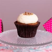 Carrot · Carrot Cake Cream Cheese Topped with Pecans.