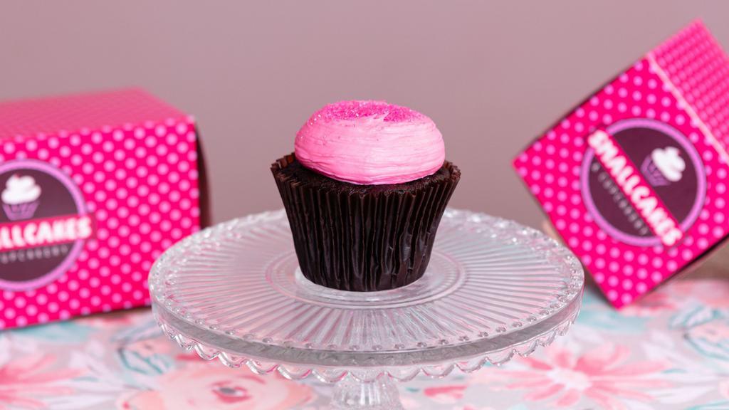 Pink Chocolate  · Chocolate cake with pink buttercream topped with pink sprinkles