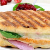 Pork Ham Sandwich Sub Or Panini  · Ham cheese lettuce tomato mayonnaise