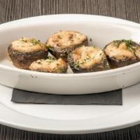 Stuffed Mushrooms & Garlic Butter · creamy mozzarella / parmigiano-reggiano / panko breadcrumbs