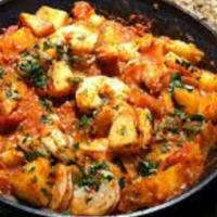 Shrimp Vindaloo · The original spicy goa shrimp curry.