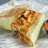 Buffalo Chicken Wrap · Grilled or crispy chicken sliced, sautéed with buffalo sauce, tomatoes, pickles, lettuce, ja...