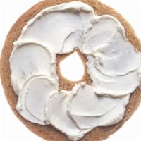 Bagel & Cream Cheese · Your choice of plain or everything bagel with a cream cheese on the side
