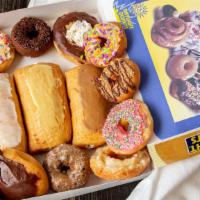 Half Regular & Half Fancy Dozen · Choose 6 of our regular, and 6 of our fancy donut options!
