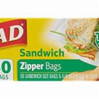 Glad Tight Seal Sandwich Zipper Bags 50 Count · 