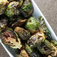Brussels Sprouts Appetizer · The Hubbard classic- crispy fried sprouts with red wine reduction