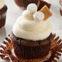 S'More Cake · Toasted marshmallow on chocolate cake, graham cracker,  house made caramel, and chocolate sa...