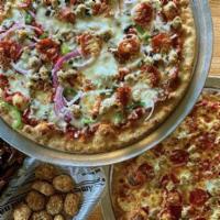 Pizza & Wings Meal  · 2 large pizzas, 2 dozen wings (boneless, traditional, or a combination of both!)