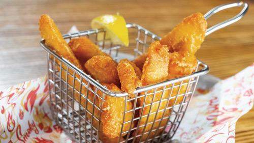 Walleye Fingers · Beer Battered cold water Canadian walleye fingers served with Tartar Sauce.