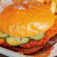 Nashville Hot Chicken Sandwich · New! Our take on the Nashville specialty. Relies on spicy paprika, and hot sauce for its fie...